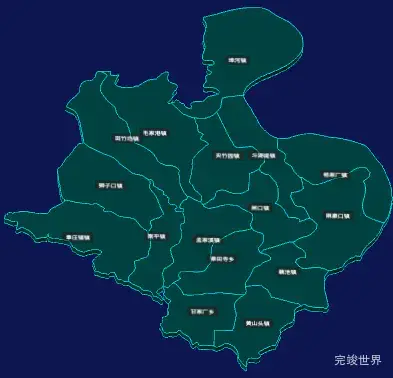 threejs荆州市公安县geoJson地图3d地图CSS3D标签
